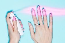 A company called Nails Inc. has launched a spray-on nail polish, which they say is already a big hit in Europe. It arrives in America in March and there is already a waitlist. Are you interested?